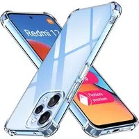 Custodia per Xiaomi Redmi 12 5G / 12, Techsuit, Shockproof Clear, Trasparente — 3