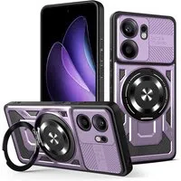 Custodia per Oppo Reno13 FS 5G / Reno13 F 4G / Reno13 F, Techsuit, RuggedCam, Viola — 3