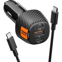 Caricatore Auto Con Cavo USB-C Spigen EV1133, 113W, 3.25A, 1 x USB-A - 2 x USB-C, Nero ACP09543 — 3
