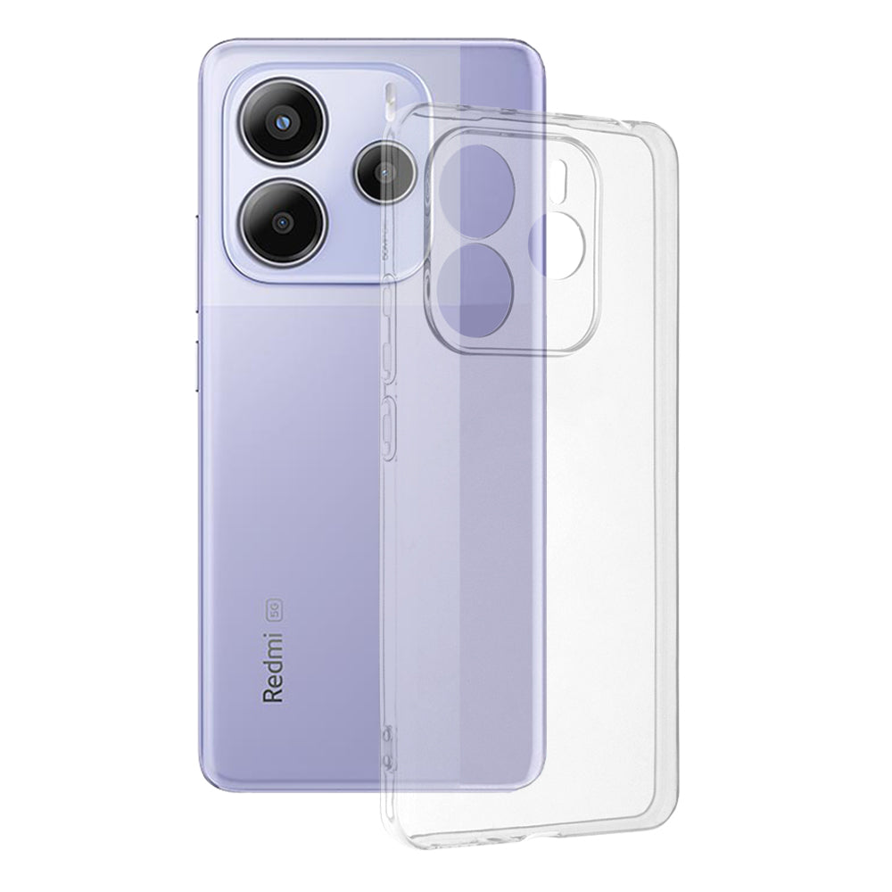 Custodia per Xiaomi Redmi Note 14 5G, Techsuit, Chiara, Trasparente
