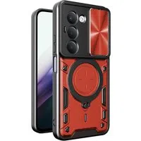 Custodia per Xiaomi Redmi 15 5G / 15 4G, Techsuit, CamGuard Pro, Rossa — 3