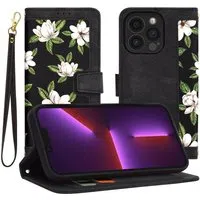 Custodia per Apple iPhone 13 Pro, Techsuit, FlipCraft, Nera — 3