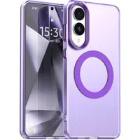 Custodia MagSafe per Samsung Galaxy S25 Edge S937, Techsuit, CandyCase, Viola — 3