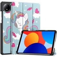 Custodia per Xiaomi Redmi Pad SE 8.7, Techsuit, FoldPro Unicorn, Multicolore — 3