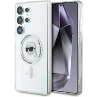 Custodia MagSafe per Samsung Galaxy S25 Ultra S938, Karl Lagerfeld, IML Karl's Head, Bianca — 3