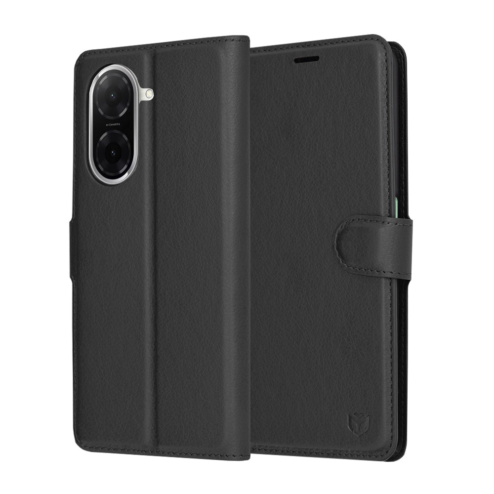 Custodia per Xiaomi Redmi A5 4G (Regionale), Techsuit, Leather Folio, Nera