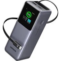 Batteria Esterna UGREEN PB726 (55987B), 20000mAh, 165W, QC + PD, 1 x USB-A - 2 x USB-C, Grigio — 3
