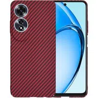 Custodia per Oppo A60, Techsuit, Carbonite FiberShell, Rossa — 3