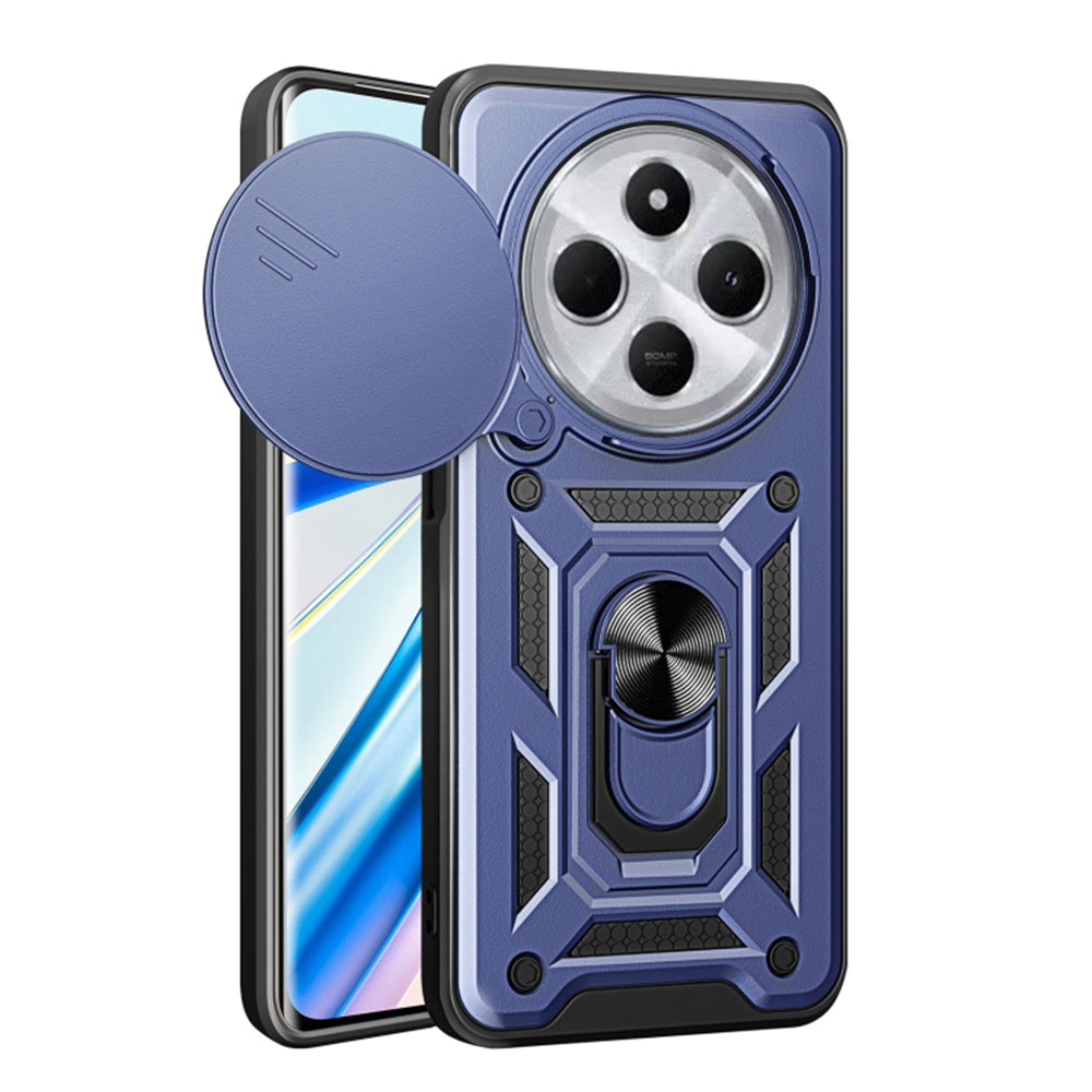 Techsuit Custodia per Xiaomi Poco C75 / Redmi 14C, Techsuit, CamShield, Blu