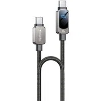 Cavo Dati e Ricarica USB-C - USB-C Yesido CA179 Display, 100W, 1.2m, Nero — 3