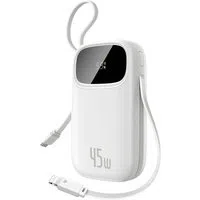 Batteria Esterna Baseus EnerFill FC31 Qpow 3, 10000mAh, 45W, QC + PD, 1 x Lightning - 1 x USB-A - 2 x USB-C, Bianca E0028C01 — 3