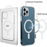 Custodia MagSafe per Samsung Galaxy S26 S942, OEM, 1800 Gauss, Trasparente — 3