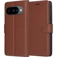 Custodia per Google Pixel 10 Pro / 10, Techsuit, Leather Folio, Marrone — 3
