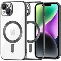 Custodia MagSafe per Apple iPhone 14, Techsuit, Luxury Crystal, Nera