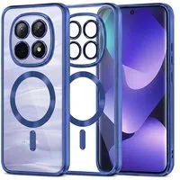 Custodia MagSafe per Xiaomi Poco M8 / Redmi Note 15 5G / Note 15 4G, Techsuit, Luxury Crystal, Blu Scuro — 3