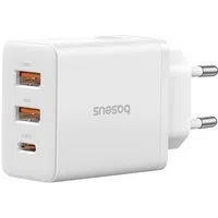 Caricabatterie Retea Baseus Cube, 30W, 3A, 2 x USB-A - 1 x USB-C, Bianco P10111402213-00 — 3