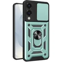 Custodia per Samsung Galaxy S25 Edge S937, Techsuit, CamShield, Verde — 3