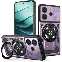 Custodia per Xiaomi Redmi Note 14 5G, Techsuit, RuggedCam, Viola — 3