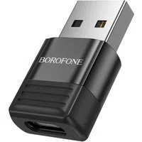 Adattatore Dati e Ricarica USB-C - USB-A Borofone BV18, Nero — 3
