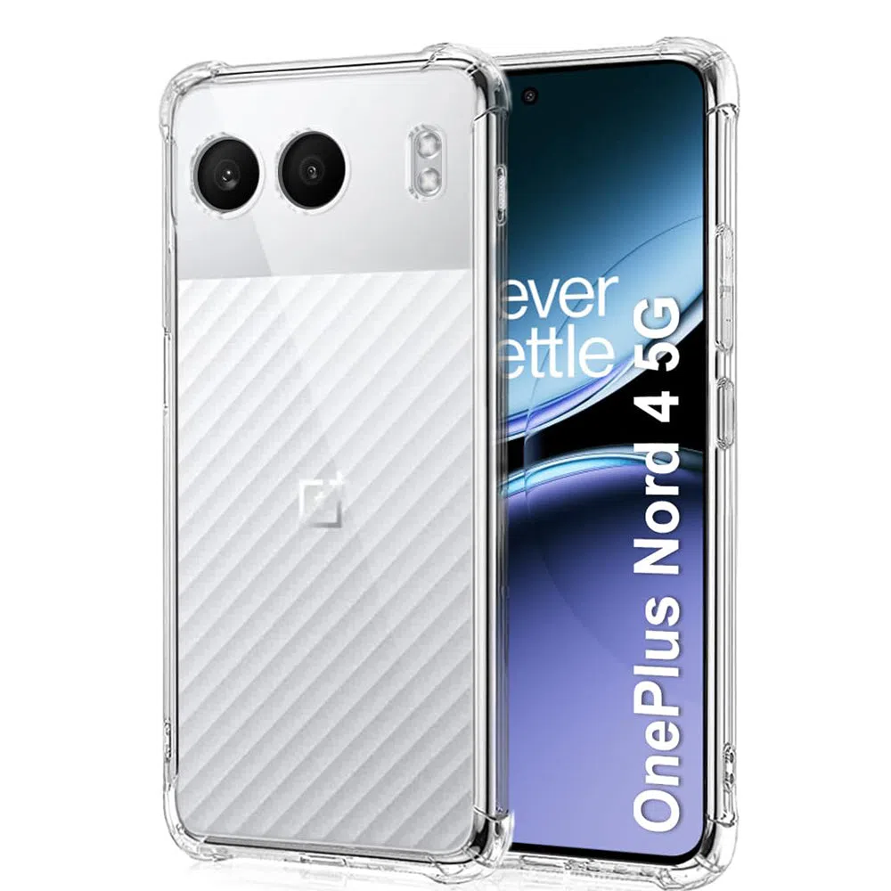 Custodia per OnePlus Nord 4, Techsuit, Shockproof Clear, Trasparente — 2