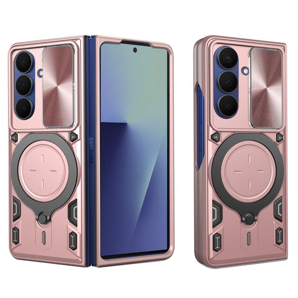 Techsuit Custodia per Samsung Galaxy Z Fold7 F966, Techsuit, CamGuard Pro, Rosa Oro