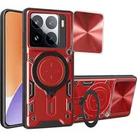 Custodia per Xiaomi 15, Techsuit, CamGuard Pro, Rossa — 3