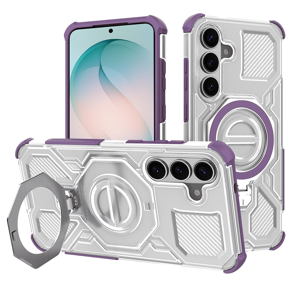 Techsuit Custodia per Samsung Galaxy S26 Plus S947, Techsuit, Carbon Shield Pro, Viola