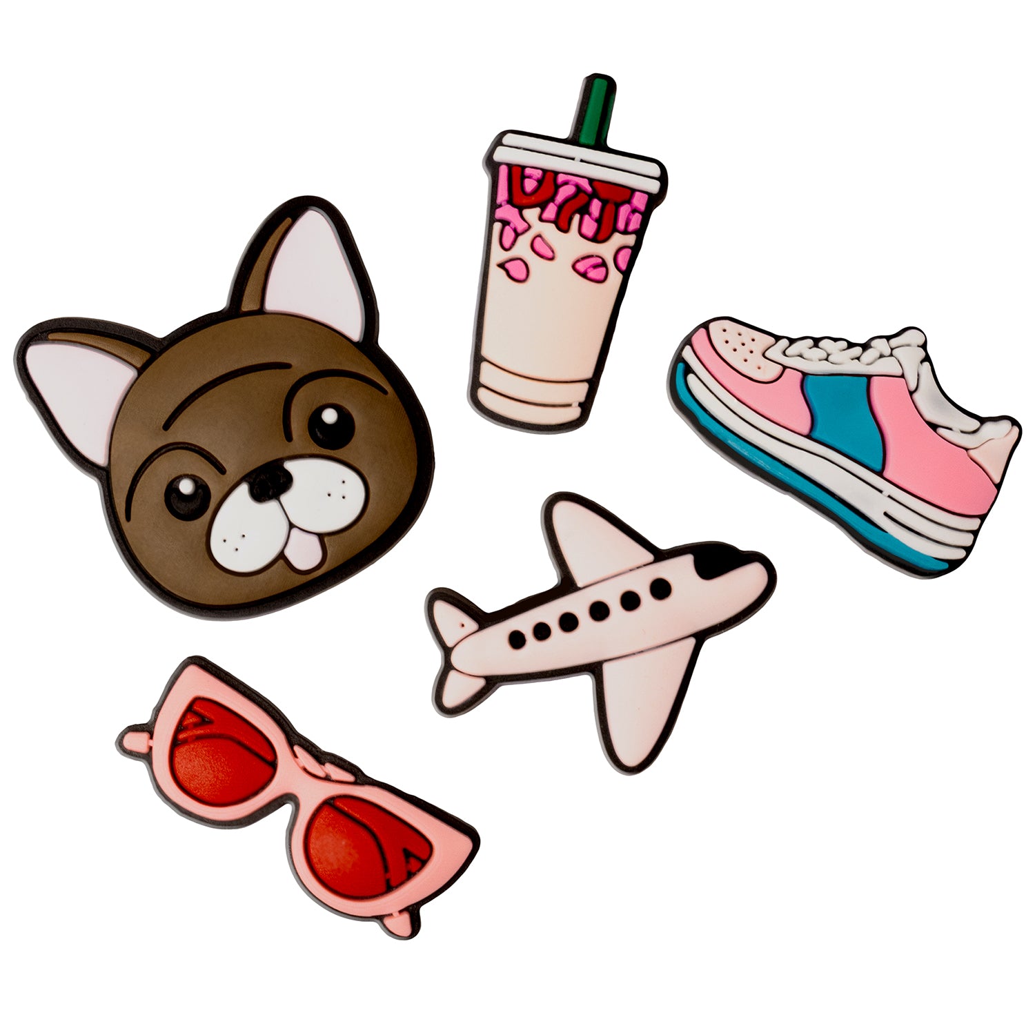 GSMnet Sticker 3D OEM Lifestyle per Custodia Telefono / Tablet, Set da 5 pezzi, Rosa
