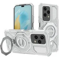 Custodia per Honor 200 Lite, Techsuit, Carbon Shield Pro, Bianca — 3
