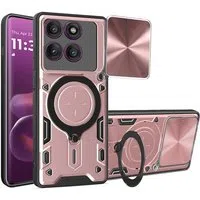 Custodia per Motorola Edge 60 Pro, Techsuit, CamGuard Pro, Rosa Oro — 3