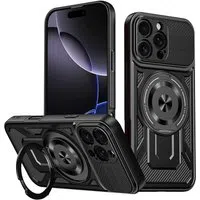 Custodia per Apple iPhone 16 Pro Max, Techsuit, RuggedCam, Nera — 3