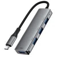 Hub USB-C Acefast J15, 4in1, Grigio — 3