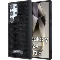 Custodia per Samsung Galaxy S24 Ultra S928, Karl Lagerfeld, Rhinestone Metal Plate, Nera — 3