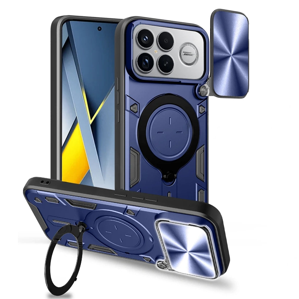 Custodia per Xiaomi Poco F8 Ultra, Techsuit, CamGuard Pro, Blu