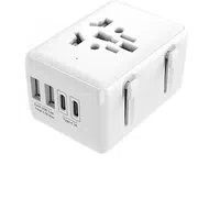 Caricabatterie da Rete Techsuit HHT203A Travel, 20W, 3A, 2 x USB-A - 2 x USB-C, Bianco — 3