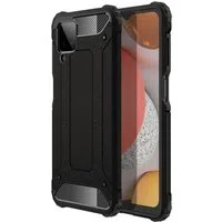 Custodia per Samsung Galaxy A12 Nacho A127 / A12 A125, Techsuit, Hybrid Armor, Nera — 3