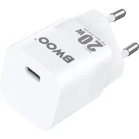 Caricatore da rete BWOO CDA155, 20W, 3A, 1 x USB-C, Bianco — 3