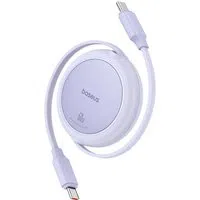Cavo Dati e Ricarica USB-C - USB-C Baseus Free2Pull Mini Retrattile, 60W, 1m, Viola P10364500511-01 — 3