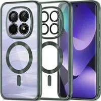 Custodia MagSafe per Xiaomi Poco M8 / Redmi Note 15 5G / Note 15 4G, Techsuit, Luxury Crystal, Verde Scuro — 3
