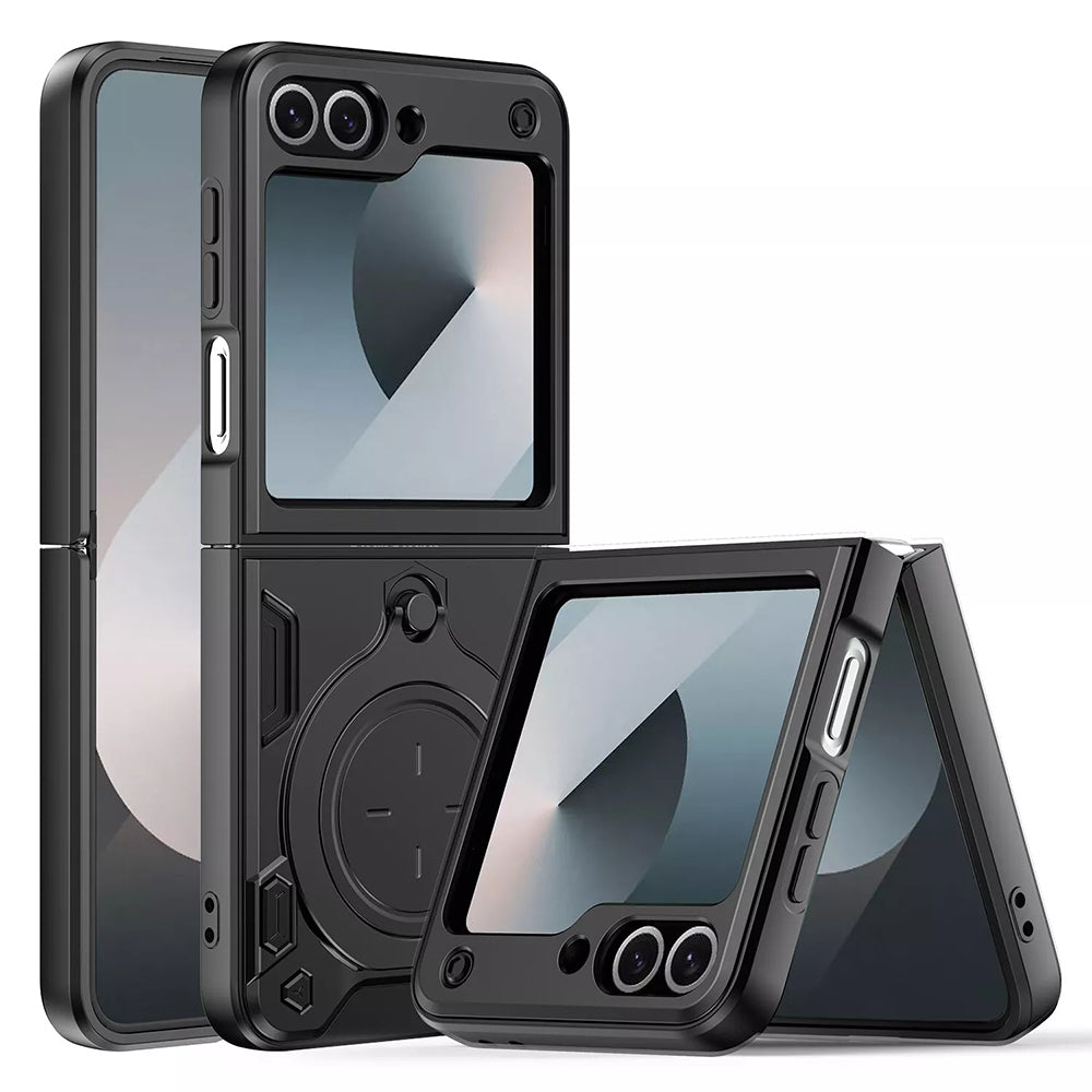 Techsuit Custodia per Samsung Galaxy Z Flip7 FE F761 / Z Flip6 F741, Techsuit, CamGuard Pro, Nera