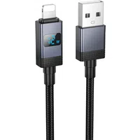 Cavo Dati e Ricarica USB-A - Lightning HOCO X118 Display, 12W, 1m, Nero — 3