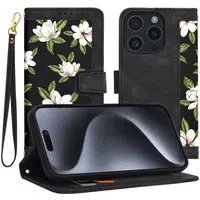 Custodia per Apple iPhone 15 Pro, Techsuit, FlipCraft, Nera — 3