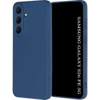 Custodia per Samsung Galaxy S26 FE / S25 FE, Techsuit, SoftFlex, Blu Navy — 3