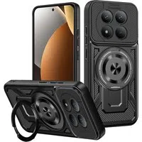 Custodia per Xiaomi Poco M8 Pro / Redmi Note 15 Pro+ 5G, Techsuit, RuggedCam, Nera — 3