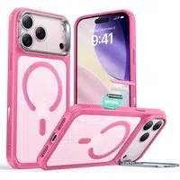 Custodia MagSafe per Apple iPhone 17 Pro Max, ESR, Classic Hybrid Kickstand, Rosa Satinato — 3