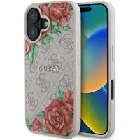 Custodia MagSafe per Apple iPhone 16, Guess, 4G Flowers Print, Rosa — 3