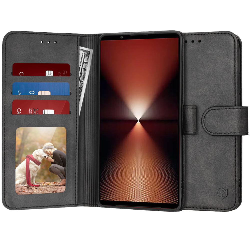 Techsuit Custodia per Sony Xperia 1 VI, Techsuit, Diary Book, Nera