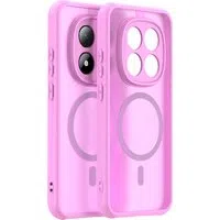 Custodia MagSafe per Xiaomi Redmi Note 15 Pro 5G, Techsuit, HaloFrost II, Rosa — 3