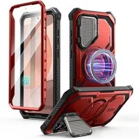 Custodia MagSafe per Samsung Galaxy S25 S931, i-Blason, ArmorBox, Rossa — 3