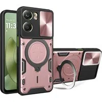 Custodia per Motorola Moto G06, Techsuit, CamGuard Pro, Rosa Dorato — 3